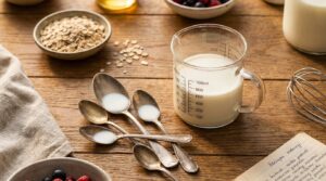 100 ml mleka ile to łyżek? Łatwe przeliczenia kuchenne