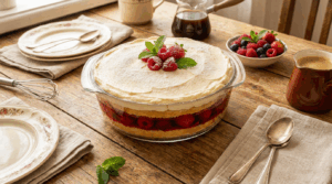 Biszkopt z galaretką i kremem mascarpone: Luksusowy deser w 30 minut