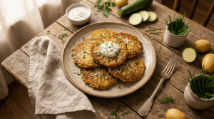 Placki z cukinii i ziemniaków: najlepsze, chrupiące i proste!